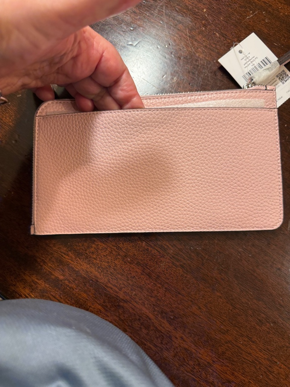 NWT Kate Spade New York Lucy Medium L-Zip Wristlet Tutu Pink Leather - Picture 5 of 8